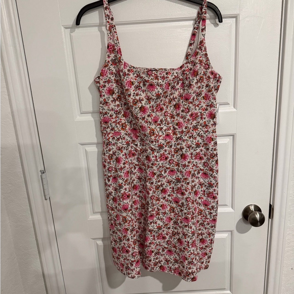 NWT Old Navy Pink Floral Spaghetti Strap Mini Dress